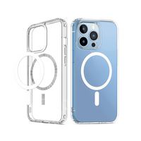 Coque de téléphone antichoc magnétique transparente en PC+TPU, compatible avec la charge sans fil magnétique pour 17 Pro/Pro Max/Fold – Vente en gros usine