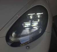 Faros Delanteros LED Matrix para Porsche 987 Cayman Boxster 2009-2012, Luces de Circulación Diurna, Luz Alta y Baja, Señal de Giro Dinámica Secuencial, Conexión Plug and Play