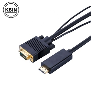 <span class=keywords><strong>VGA</strong></span> a <span class=keywords><strong>HDMI</strong></span> adaptador de <span class=keywords><strong>Cable</strong></span> de Audio <span class=keywords><strong>y</strong></span> Video convertidor macho a hembra con <span class=keywords><strong>Cable</strong></span> USB para <span class=keywords><strong>Cable</strong></span> de Audio para - Product Image 3