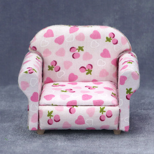 1:12 casa delle bambole casa delle bambole mini modello di mobili soggiorno micro scena 12 punti divano singolo amore - Product Image 2