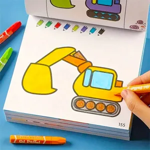 Dibujos animados personalizados A4 gran impresión princesa libro para colorear para niños con pegatinas de dibujos animados
