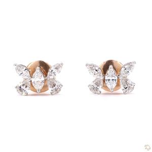 Impresionantes Pendientes de Diamantes de Oro para Mujer, Brillo Clásico, Artesanía Fina, Joyería de Moda, Regalo - Product Image 5