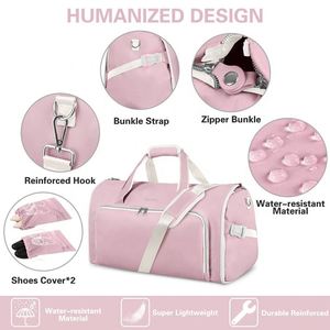 Échantillon gratuit Mergeboon Sac de voyage imperméable rose pour femme, sac à dos pour le week-end - Product Image 6