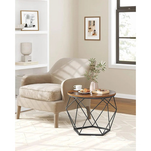 Simple modern round coffee <b>table</b>, living room casual <b>sofa</b> side <b>table</b>, small apartment low <b>table</b>, wrought iron small <b>table</b> - Product Image 1