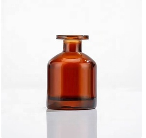 Bouteilles en verre rondes colorées simples de 50 ml, 100 ml, 150 ml/200 ml, bleues, grises, noires, vides, pour diffuseur de <span class=keywords><strong>parfum</strong></span> avec bouchon à vis - Product Image 4