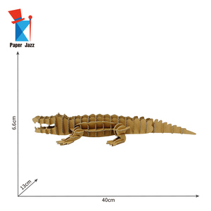 <span class=keywords><strong>Prix</strong></span> d'usine, <span class=keywords><strong>puzzle</strong></span> en forme de crocodile <span class=keywords><strong>3D</strong></span> personnalisé pour des activités promotionnelles ou éducatives, bricolage pour enfants ou adultes - Product Image 2