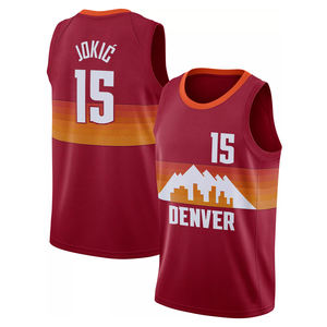 2025 última camiseta <span class=keywords><strong>de</strong></span> <span class=keywords><strong>baloncesto</strong></span> cosida barata Denver 15 Nikola Jokic 27 Jamal Murray - Product Image 2