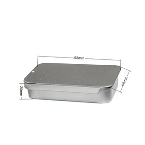 85g Silver Child resistance cigarette smoking box preroll swift lift tin box with child proof lock