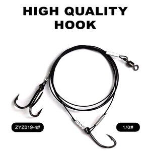 Ensemble de pêche 1/0 4X Trebles 36,5 pouces en fil d'acier inoxydable pour la pêche <span class=keywords><strong>au</strong></span> bar en rive, la pêche <span class=keywords><strong>au</strong></span> poisson-chat, <span class=keywords><strong>au</strong></span> <span class=keywords><strong>brochet</strong></span>, <span class=keywords><strong>au</strong></span> muskie et <span class=keywords><strong>au</strong></span> Santee Cooper - Product Image 1