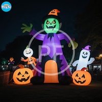Décorations de fête d'Halloween gonflable personnalisé sorcière fantôme Halloween citrouille gonflable extérieur cour gonflable Halloween