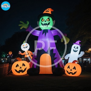 Personalizado Halloween inflable bruja <span class=keywords><strong>fantasma</strong></span> Halloween calabaza inflable al aire libre patio inflable Halloween fiesta decoraciones - Product Image 5