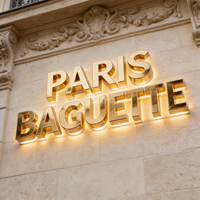 Enseigne lumineuse LED personnalisée avec logo 3D, lettres en relief rétroéclairées pour extérieur, devanture de magasin, commerce, enseigne murale