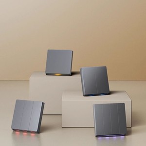 Anh tiêu chuẩn <span class=keywords><strong>2</strong></span> gang điều khiển từ xa Alexa Nhà Thông Minh Tường Thiết bị chuyển mạch cho tuya Wifi push button chuyển đổi ánh sáng ZigBee Mạng đầy màu sắc - Product Image 5