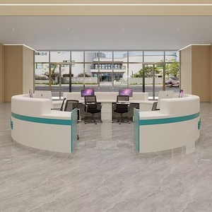 Gỗ hiện đại dịch vụ một cửa Bàn quầy bar phòng tập thể dục bệnh viện sảnh lễ tân tư vấn tiếp tân Hướng dẫn kiểm tra trước - Product Image 2