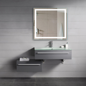 Hôtel Salle De Bains Étanche MP3 Bluetooth IP44 Cadre Rétro-Éclairé <span class=keywords><strong>Coiffeuse</strong></span> avec Miroir Éclairé Miroir De Maquillage - Product Image 2