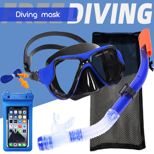 Set de Máscara de Buceo y Snorkel con Cristal Templado Antivaho para Adultos, Uso en Playa, Bolsa de Malla Incluida - Product Image 5