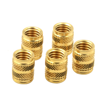 Inserts filetés moletés en laiton pour moulage par injection plastique et impression 3D, tailles M2 M3 M4 M5 M6 M8