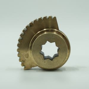 Brass Fan Worm Gear Set ZA33 Turbine Stainless Steel CNC Machining for Drilling and <b>Broaching</b> - Product Image 2