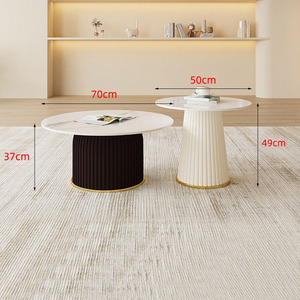 Sofá Curvo Yazhi Estilo Nórdico 'Butter Wind' para Sala de Estar y Oficina, Combinación de Sofá de Tela para Salón de Belleza y Zona de Descanso - Product Image 5