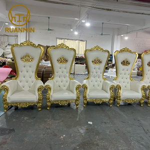 Sillas de Cuero Sintético de Lujo Moderno Estilo Italiano en Dorado y <span class=keywords><strong>Blanco</strong></span>, Más Vendidas para Restaurantes, Banquetes y Hoteles - Product Image 2