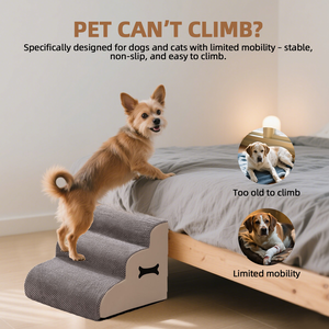 Benutzer definierte umwelt freundliche Luxus-Hunde treppe Memory Foam mit wasserdichter abnehmbarer Abdeckung Reise freundliches Haustier zubehör - Product Image 2