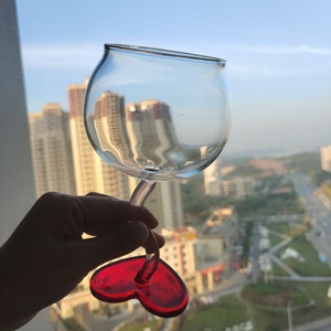 Copa de copa de cóctel con forma de corazón de cristal de <span class=keywords><strong>flauta</strong></span> de champán de calidad Superior <span class=keywords><strong>dulce</strong></span> corazón encantador copa de vino tinto para Bar de fiesta - Product Image 1