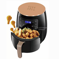 Friteuse à air domestique électrique intelligente à écran tactile numérique commercial four en acier inoxydable 5L-6L capacité friteuse électrique pour la maison