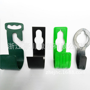 <b>Plastic</b> Wall Mounted <b>Hook</b> For Garage Cleaning Supplies Single Tier Rectangle Shape Removable - Product Image 3