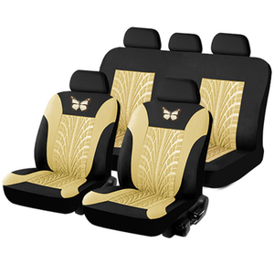 Housses de siège de <span class=keywords><strong>voiture</strong></span> Impression de <span class=keywords><strong>papillon</strong></span> Motif de pneu Gaufrage Reniflard Ensemble complet Housse de coussin de <span class=keywords><strong>voiture</strong></span> Accessoires Housses intérieures - Product Image 4