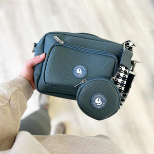 Borsa <span class=keywords><strong>da</strong></span> Passeggio Personalizzata per Amanti dei Cani con Piccola Tasca per Snack, in Pelle PU, con Tasca Nascosta per Bottiglia d'Acqua, per Viaggi e Passeggiate - Product Image 2