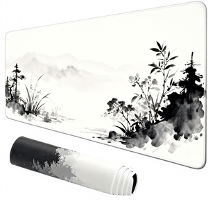 Grand tapis de souris anti-frisage à bord cousu ultra large, meilleur rapport qualité-prix, pour studio de streaming, surface de contrôle de suivi fluide - Product Image 1