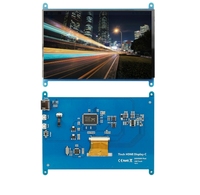 Écran LCD 7 pouces 1024*600 H-DMI avec écran tactile capacitif 5 points pour Raspberry Pi, PC, console de jeu, moniteur