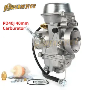 Karburator 40mm PD40J 4 Tak, karburator sepeda Motor untuk POLARIS SCRAMBLER 500 4X4 Universal 400cc hingga 600cc Motor balap ATV