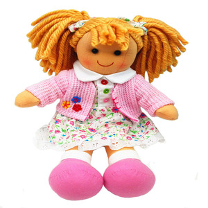 थोक हस्तनिर्मित नरम भरवां बच्ची गुड़िया उपहार लड़की गुड़िया कस्टम आलीशान गुड़िया के साथ स्कर्ट - Product Image 1