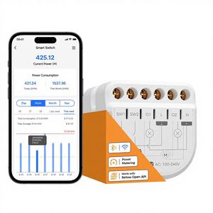 Interrupteur relais intelligent 2 canaux R21-Refoss 16A AC 100-240V avec mesure <span class=keywords><strong>de</strong></span> consommation Wi-Fi et API locale pour Home <span class=keywords><strong>Assistant</strong></span> - Product Image 1
