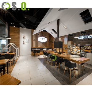 Mostrador de diseño moderno para cafetería, Bar de café comercial Popular, pantalla de venta al por menor, tienda de café, diseño Interior en 2020 - Product Image 3