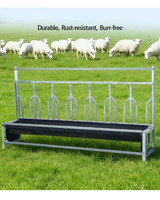 Mangeoire à bascule robuste pour chèvres avec barrière de cou, durable et anti-violence, pour l'alimentation du bétail (moutons et chèvres) en ferme