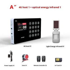 वायरलेस सौर ऊर्जा चालित एब्स सामग्री अलार्म प्रणाली उच्च संवेदनशीलता वाला एंटी-चोरी इन्फ्रारेड सेंसर - Product Image 6