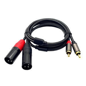 3 متر HiFi اتصال صوت ستيريو RCA إلى XLR ذكر 2 RCA إلى 2 XLR كابل مسار ذكر لأجهزة الصوت والفيديو - Product Image 2