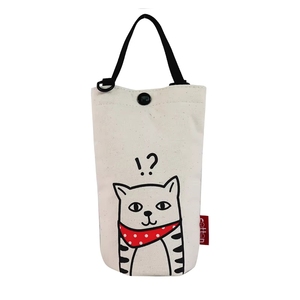 Natural Blank Custom logo Printed Reusable Cotton Canvas <b>Tote</b> Bag for Water Bottles Milk Tea Beverages lady shoulder bag - Product Image 6
