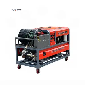 Sewer Cleaning Gasoline Engine Sewer Jetter 110hp Automatic Car Washing Machine High Pressure