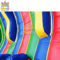 WODI Plato Château gonflable commercial en bâche PVC pour activités scolaires et de carnaval