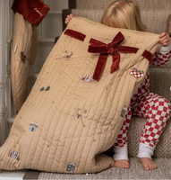 Bolsa de Regalo de Navidad Sublimada, Decoración de Lujo, Bolsa de Papá Noel Acolchada Personalizada para Navidad