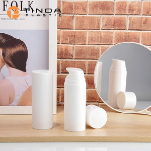 Flacons pompe sans air pour sérum et lotion pour le visage, 30 ml/50 ml/100 ml, en plastique, avec pulvérisateur, anneau de fermeture, impression sérigraphique, emballage blanc pour soins de la peau - Product Image 4