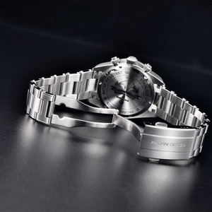 Relojes PAGANI DESIGN 1718 para hombre, cronógrafo, acero inoxidable, vintage, de lujo, de cuarzo. - Product Image 5