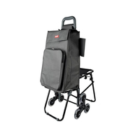 Nouveauté roue d'escalier pliable et pliable en usine sac Oxford étanche chariot de supermarché avec roue
