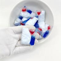 OEM Kustom Ramah Lingkungan 100% Food Grade 3-in-1 Pod Pencuci Piring Efisiensi Tinggi Deterjen Cair Gel Sekali Pakai untuk Mesin Pencuci Piring