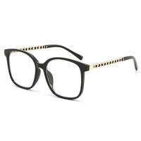 Lunettes de soleil tendance style punk, montures oversize, anti-lumière bleue, effet sans maquillage, verres teintés style chaîne, haut de gamme, pour diffusion en direct