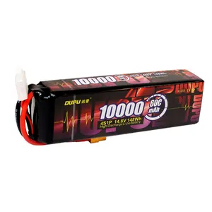 แบตเตอรี่ความจุสูง14.8 V 15000 mAh ไขมัน80 C 35 S แบตเตอรี่ควบคุมระยะไกลโดรนเฮลิคอปเตอร์