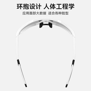 Lunettes de soleil polarisées pour le cyclisme, protection UV400, lunettes anti-vent, monture large, unisexe, lunettes de sport d'extérieur - Product Image 4